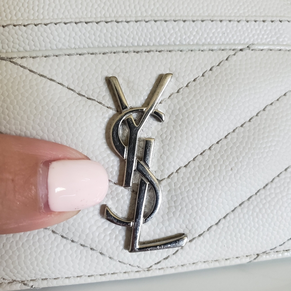 Authentic Pre-owned Yves Saint Laurent Grain De Poudre Card Case - Picture 5 of 12